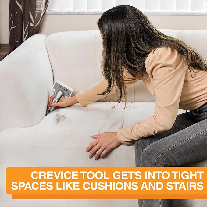 FurDozer X6 Pet Hair Remover & Auto Detailing Tool - Cat & Dog Hair Remover for Carpets, Car Interiors, Couches, Bedding, & Pet Furniture - Reusable Pet Hair Removal Tool for Fur & Lint (Grey, 2-Pack)